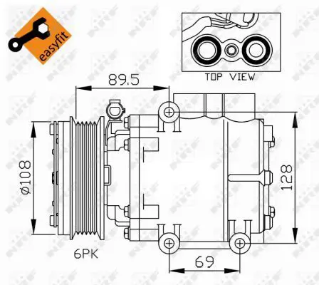 Handler.Part Compressor, air conditioning NRF 32248 3