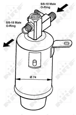 Handler.Part Dryer, air conditioning NRF 33018 1