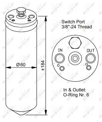 Handler.Part Dryer, air conditioning NRF 33028 5