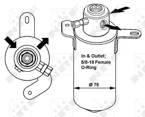 Handler.Part Dryer, air conditioning NRF 33039 5