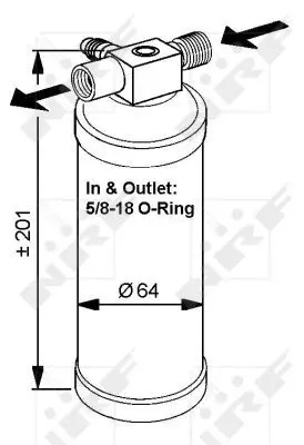 Handler.Part Dryer, air conditioning NRF 33059 5