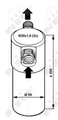 Handler.Part Dryer, air conditioning NRF 33081 5