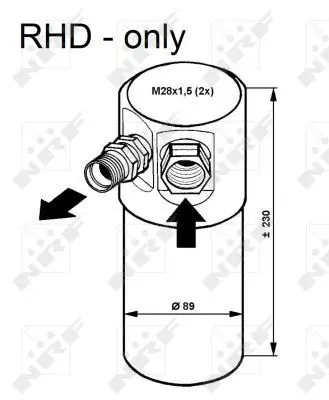 Handler.Part Dryer, air conditioning NRF 33082 5