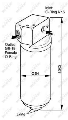 Handler.Part Dryer, air conditioning NRF 33087 1