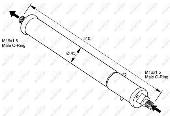 Handler.Part Dryer, air conditioning NRF 33100 1