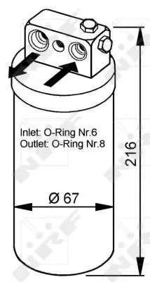 Handler.Part Dryer, air conditioning NRF 33104 5