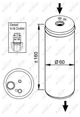 Handler.Part Dryer, air conditioning NRF 33114 5