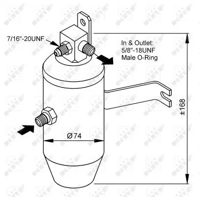 Handler.Part Dryer, air conditioning NRF 33145 5