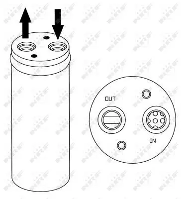 Handler.Part Dryer, air conditioning NRF 33207 5