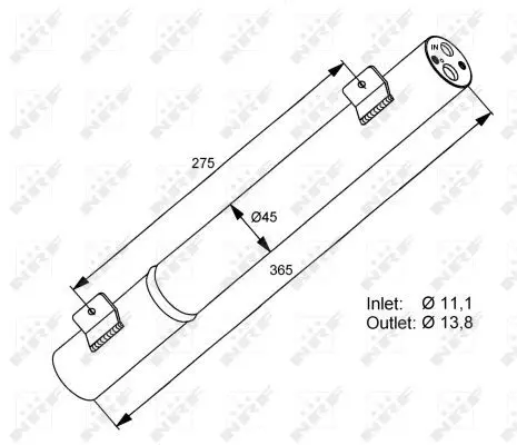 Handler.Part Dryer, air conditioning NRF 33282 5