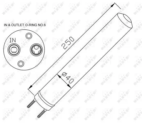 Handler.Part Dryer, air conditioning NRF 33286 5