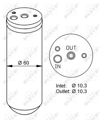 Handler.Part Dryer, air conditioning NRF 33293 1