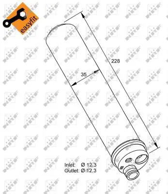 Handler.Part Dryer, air conditioning NRF 33297 5