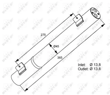 Handler.Part Dryer, air conditioning NRF 33308 5