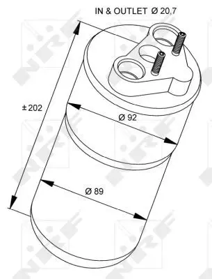 Handler.Part Dryer, air conditioning NRF 33318 5