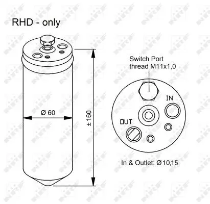 Handler.Part Dryer, air conditioning NRF 33320 5