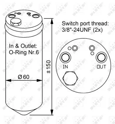 Handler.Part Dryer, air conditioning NRF 33329 5