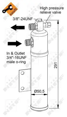 Handler.Part Dryer, air conditioning NRF 33366 1