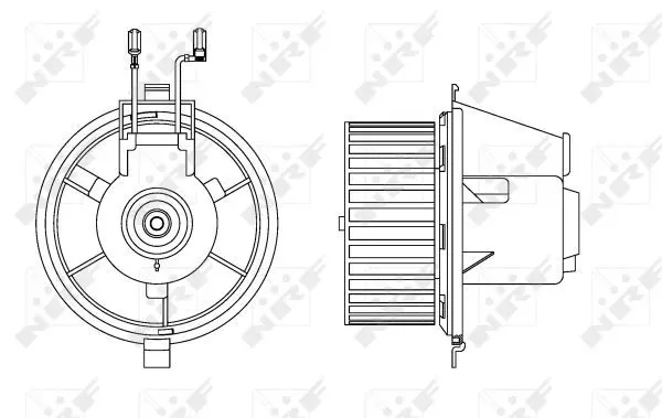 Handler.Part Electric motor, interior blower NRF 34165 5