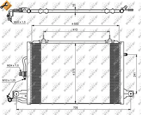 Handler.Part Condenser, air conditioning NRF 35031 1