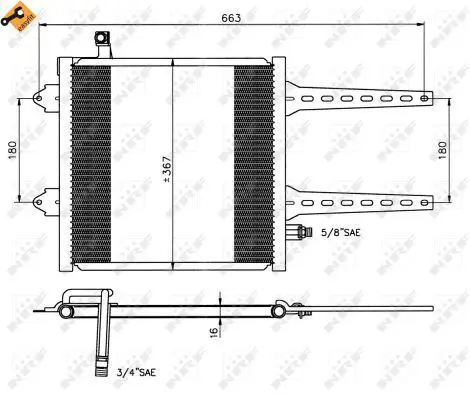 Handler.Part Condenser, air conditioning NRF 35049 1