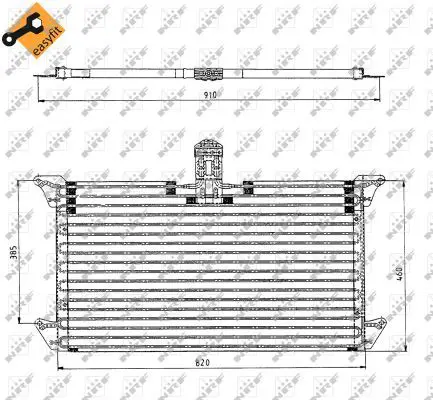 Handler.Part Condenser, air conditioning NRF 35061 1