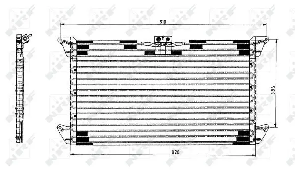 Handler.Part Condenser, air conditioning NRF 35062 5