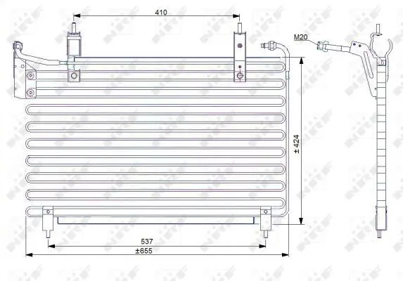 Handler.Part Condenser, air conditioning NRF 35071 1