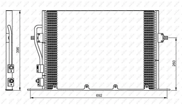 Handler.Part Condenser, air conditioning NRF 35196 1