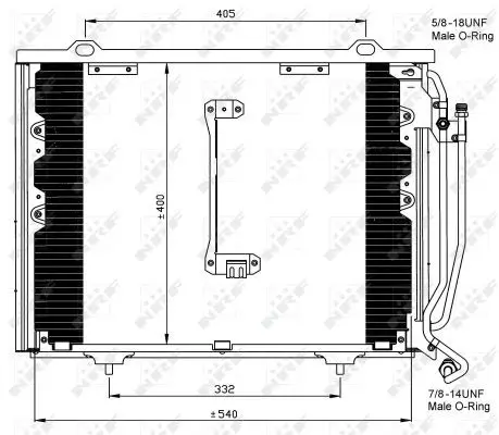 Handler.Part Condenser, air conditioning NRF 35215 1