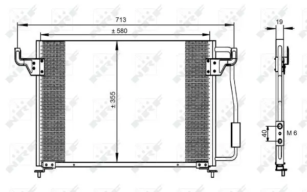 Handler.Part Condenser, air conditioning NRF 35261 1