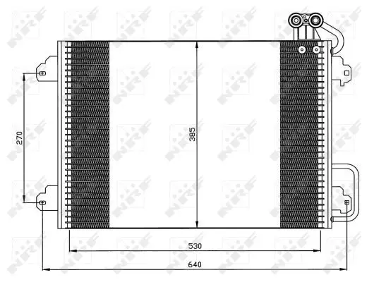 Handler.Part Condenser, air conditioning NRF 35340 4