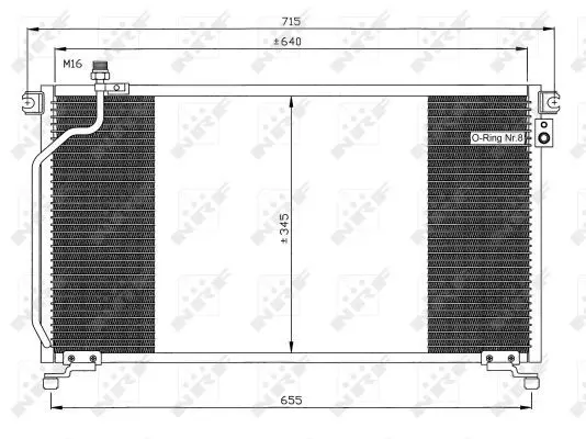 Handler.Part Condenser, air conditioning NRF 35374 1