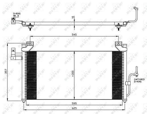 Handler.Part Condenser, air conditioning NRF 35386 1