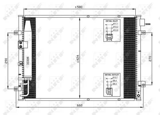 Handler.Part Condenser, air conditioning NRF 35515 1