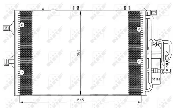 Handler.Part Condenser, air conditioning NRF 35529 1