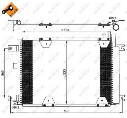 Handler.Part Condenser, air conditioning NRF 35580 1