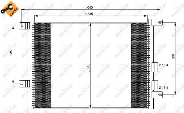 Handler.Part Condenser, air conditioning NRF 35590 5