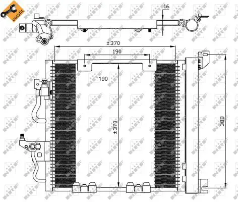 Handler.Part Condenser, air conditioning NRF 35598 5