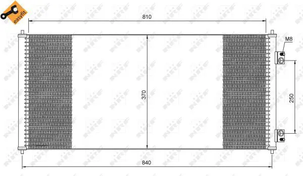 Handler.Part Condenser, air conditioning NRF 35651 1