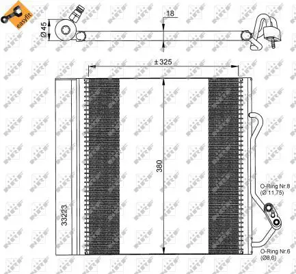 Handler.Part Condenser, air conditioning NRF 35720 3