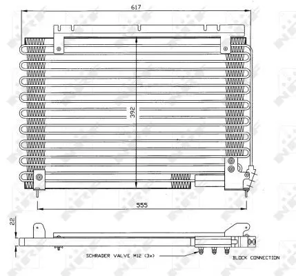 Handler.Part Condenser, air conditioning NRF 35191 1