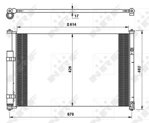 Handler.Part Condenser, air conditioning NRF 35769 1