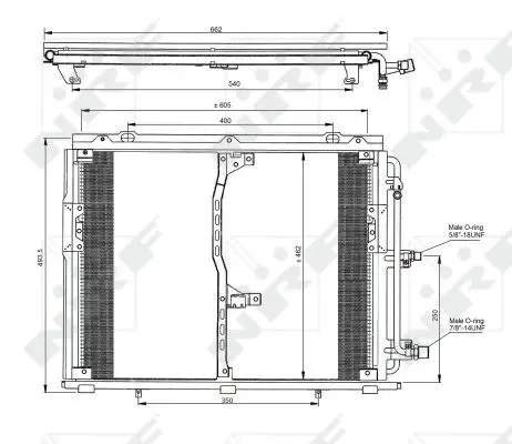 Handler.Part Condenser, air conditioning NRF 35229 1