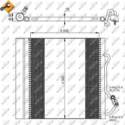 Handler.Part Condenser, air conditioning NRF 35874 5