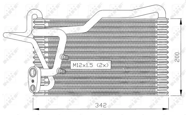 Handler.Part Evaporator, air conditioning NRF 36036 1