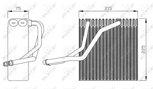 Handler.Part Evaporator, air conditioning NRF 36069 5