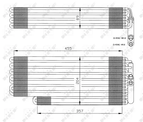 Handler.Part Evaporator, air conditioning NRF 36078 5