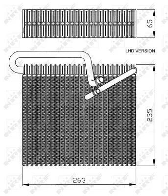 Handler.Part Evaporator, air conditioning NRF 36102 5