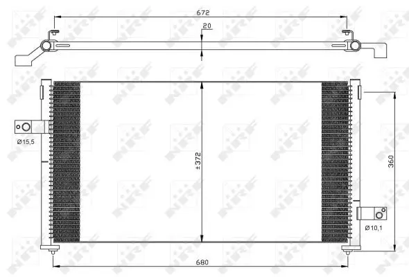 Handler.Part Condenser, air conditioning NRF 35877 1